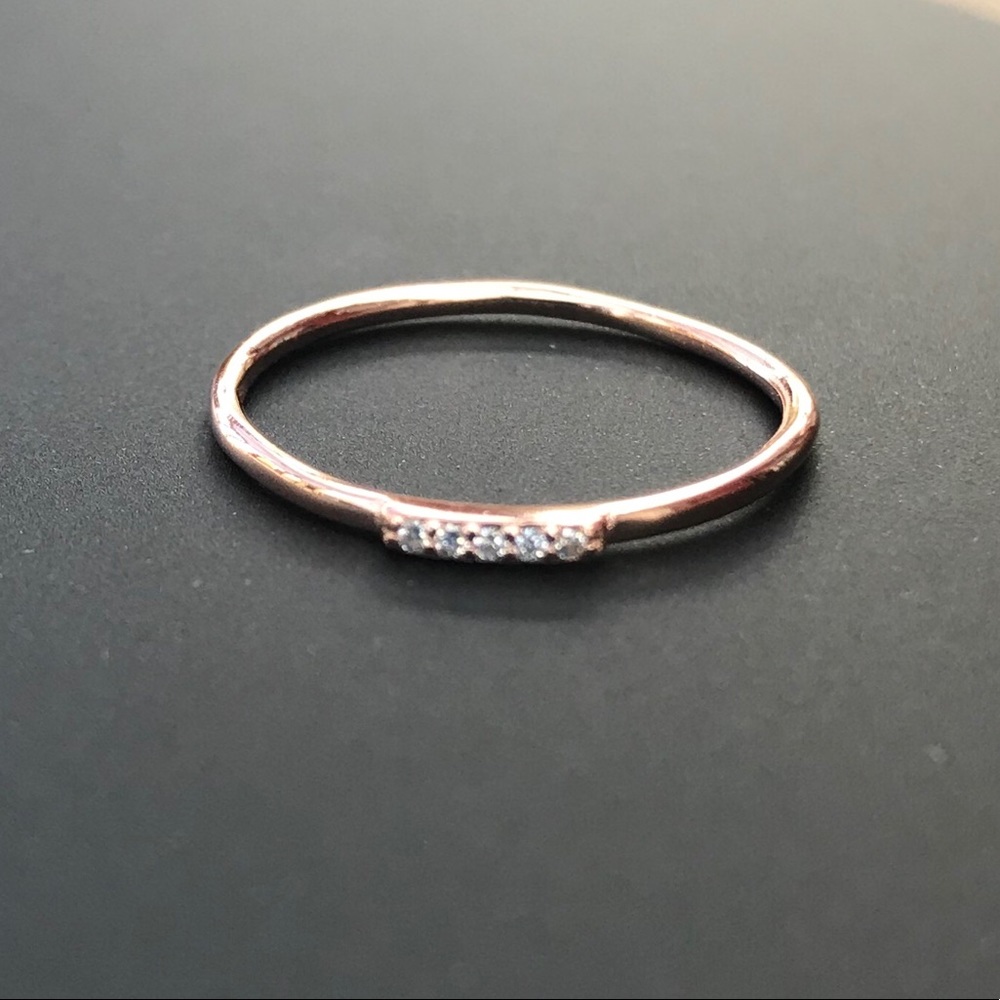 Top Selling Ring! Dainty Stackable Rose Gold Ring - Picture 6 of 8